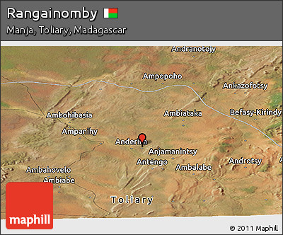 Satellite Panoramic Map of Rangainomby