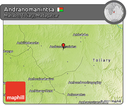 Physical 3D Map of Andranomanintsa