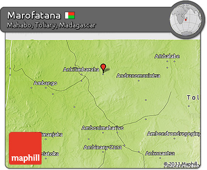 Physical 3D Map of Marofatana