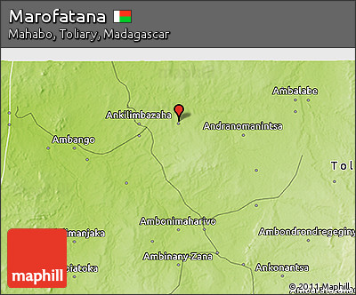 Physical 3D Map of Marofatana