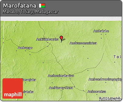 Physical 3D Map of Marofatana