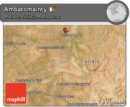 Satellite 3D Map of Ambatomainty