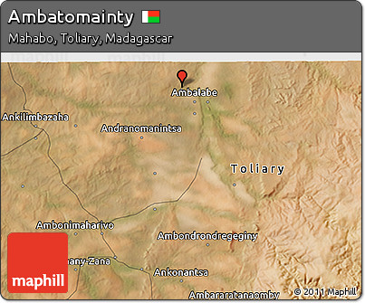 Satellite 3D Map of Ambatomainty