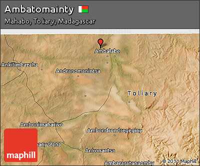 Satellite 3D Map of Ambatomainty