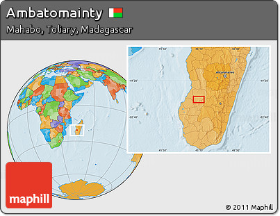 Political Location Map of Ambatomainty