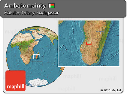 Satellite Location Map of Ambatomainty
