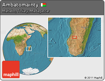 Satellite Location Map of Ambatomainty