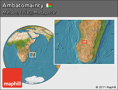 Satellite Location Map of Ambatomainty