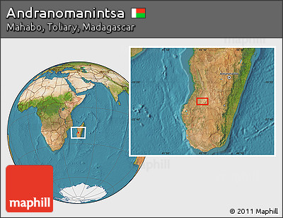 Satellite Location Map of Andranomanintsa