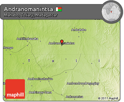 Physical Map of Andranomanintsa