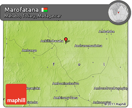 Physical Map of Marofatana
