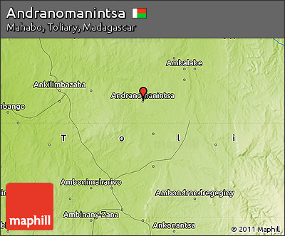 Physical Map of Andranomanintsa