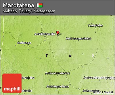 Physical Map of Marofatana