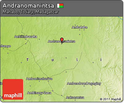 Physical Map of Andranomanintsa