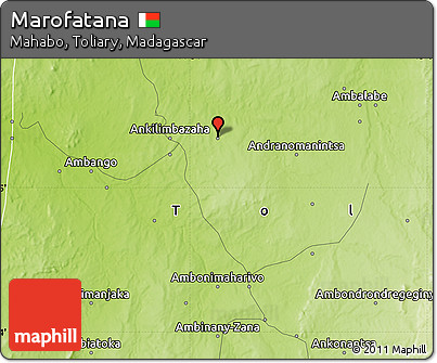 Physical Map of Marofatana