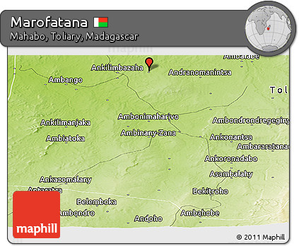 Physical Panoramic Map of Marofatana