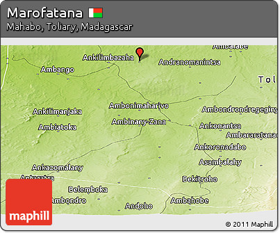 Physical Panoramic Map of Marofatana