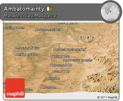 Satellite Panoramic Map of Ambatomainty