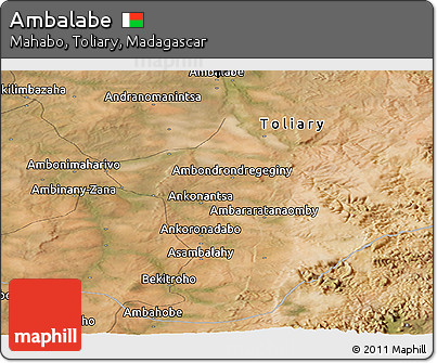 Satellite Panoramic Map of Ambalabe