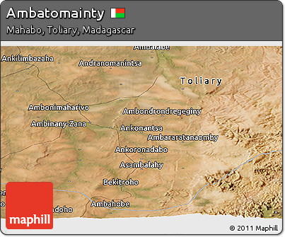 Satellite Panoramic Map of Ambatomainty