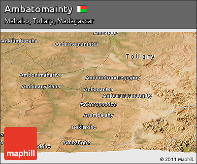 Satellite Panoramic Map of Ambatomainty