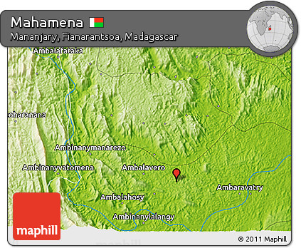 Physical 3D Map of Mahamena