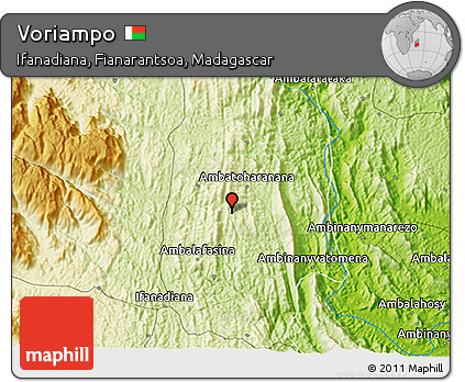 Physical 3D Map of Voriampo