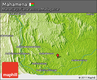 Physical 3D Map of Mahamena