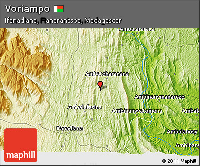 Physical 3D Map of Voriampo