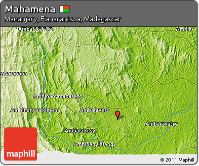 Physical 3D Map of Mahamena