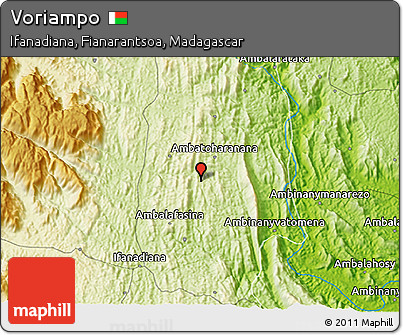 Physical 3D Map of Voriampo