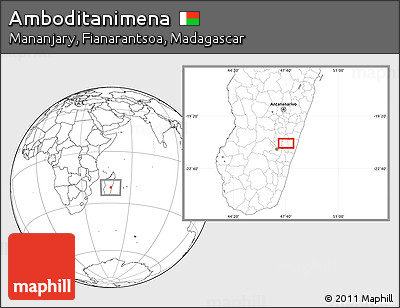 Blank Location Map of Amboditanimena