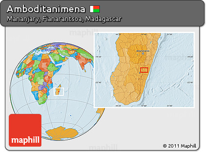 Political Location Map of Amboditanimena