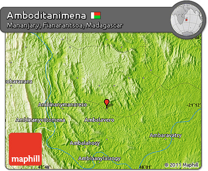 Physical Map of Amboditanimena