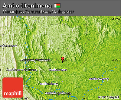 Physical Map of Amboditanimena