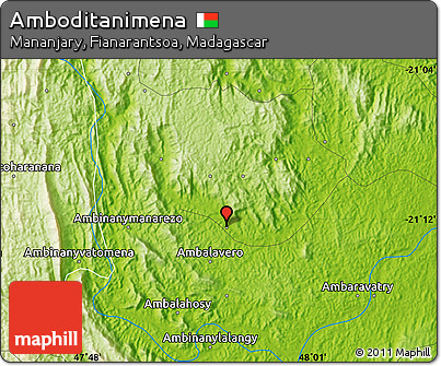 Physical Map of Amboditanimena