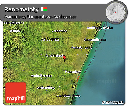 Satellite 3D Map of Ranomainty