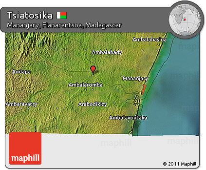Satellite 3D Map of Tsiatosika