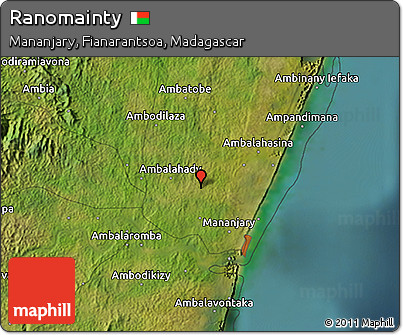 Satellite 3D Map of Ranomainty