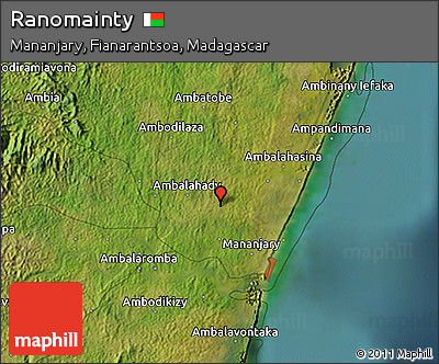 Satellite 3D Map of Ranomainty