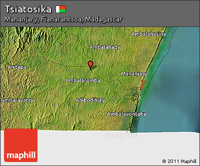 Satellite 3D Map of Tsiatosika