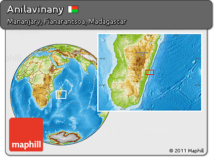 Physical Location Map of Anilavinany