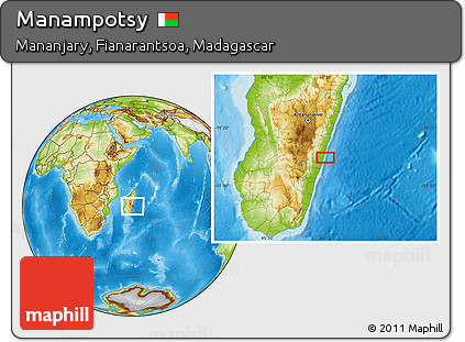 Physical Location Map of Manampotsy