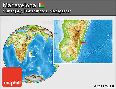 Physical Location Map of Mahavelona