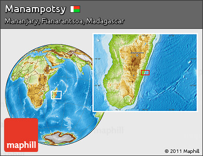 Physical Location Map of Manampotsy