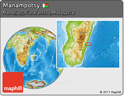 Physical Location Map of Manampotsy