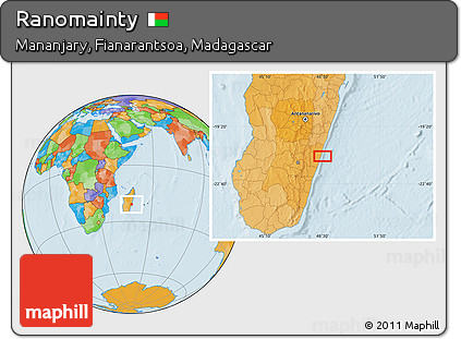 Political Location Map of Ranomainty