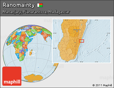 Political Location Map of Ranomainty