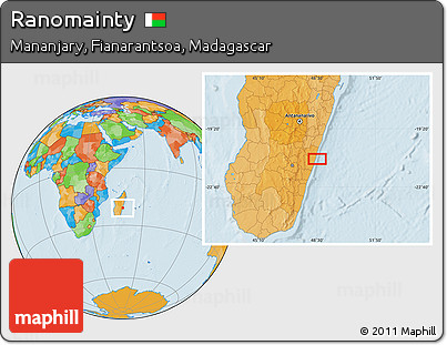 Political Location Map of Ranomainty