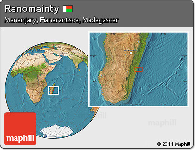 Satellite Location Map of Ranomainty